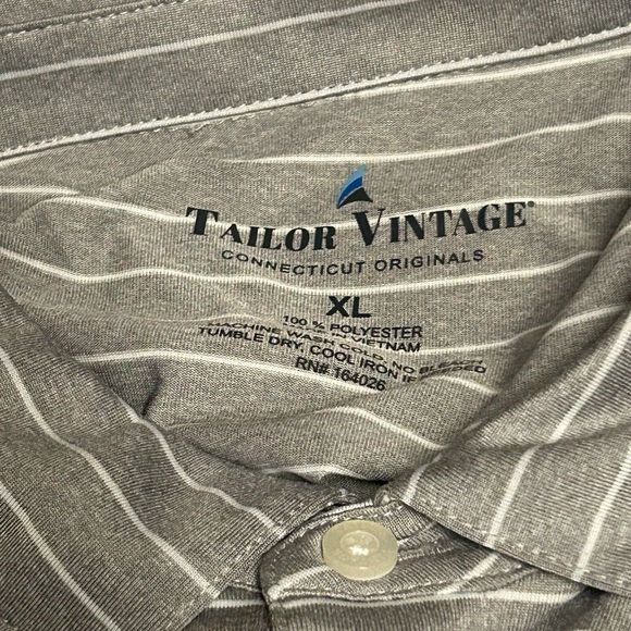 Tailor Vintage Striped Polo Shirt • Size: XL • Used - Picture 9 of 9